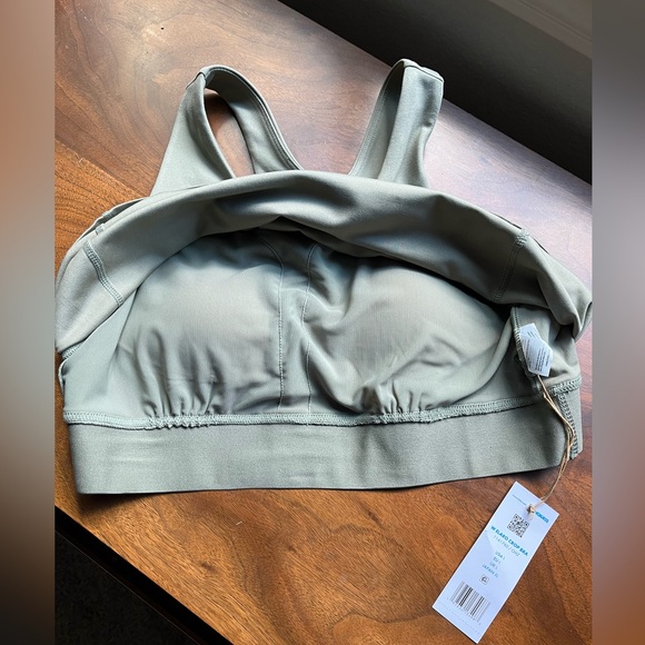 NWT Hoka Elaro Crop Bra in Olive Haze - Picture 4 of 8